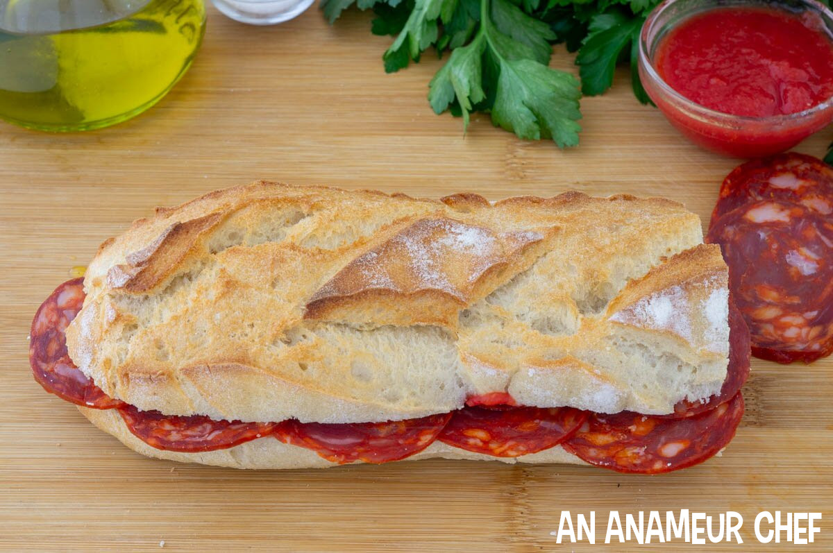 Chorizo sandwich (close the bread)